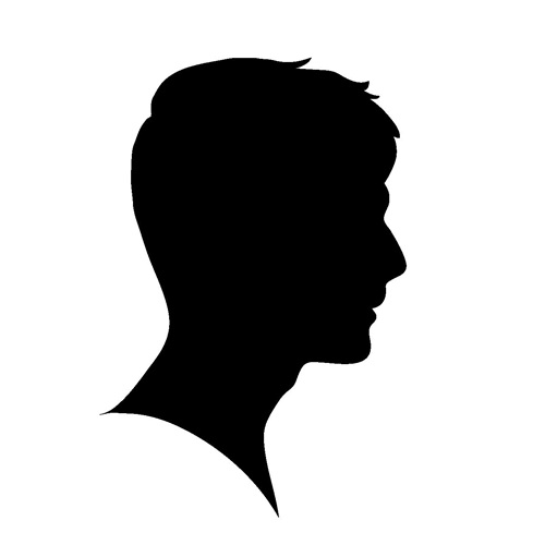 男性のシルエット画像