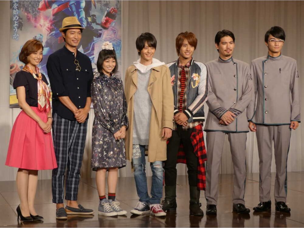 仮面ライダービルド 制作発表会での写真
