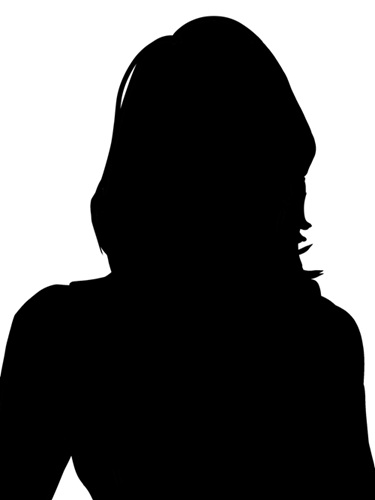 女性のシルエット画像