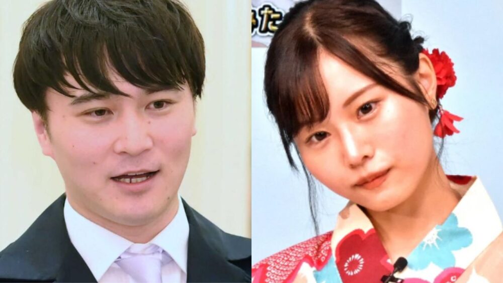 加藤純一と本郷愛の画像