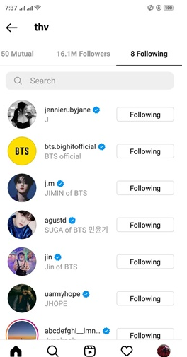 テテさんとジェニーさんの匂わせ①インスタフォローから即解除