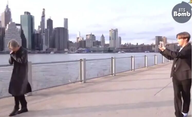 ソン・ダウンさんとジミンさんの匂わせ⑤花のスタンプ
