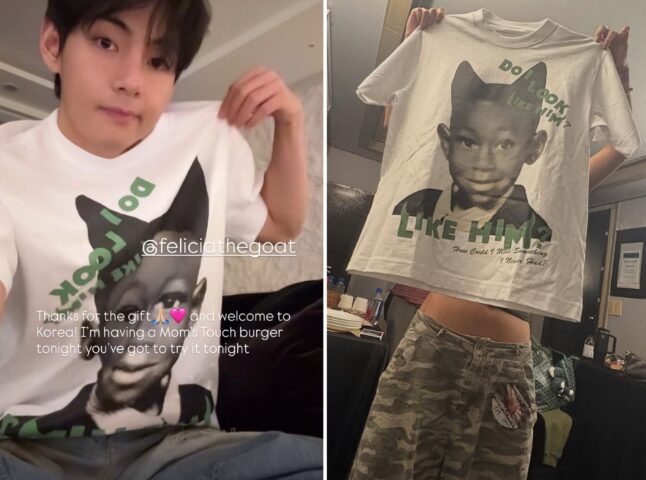テテさんとジェニーさんの匂わせ⑰インスタにタイラーTシャツの写真