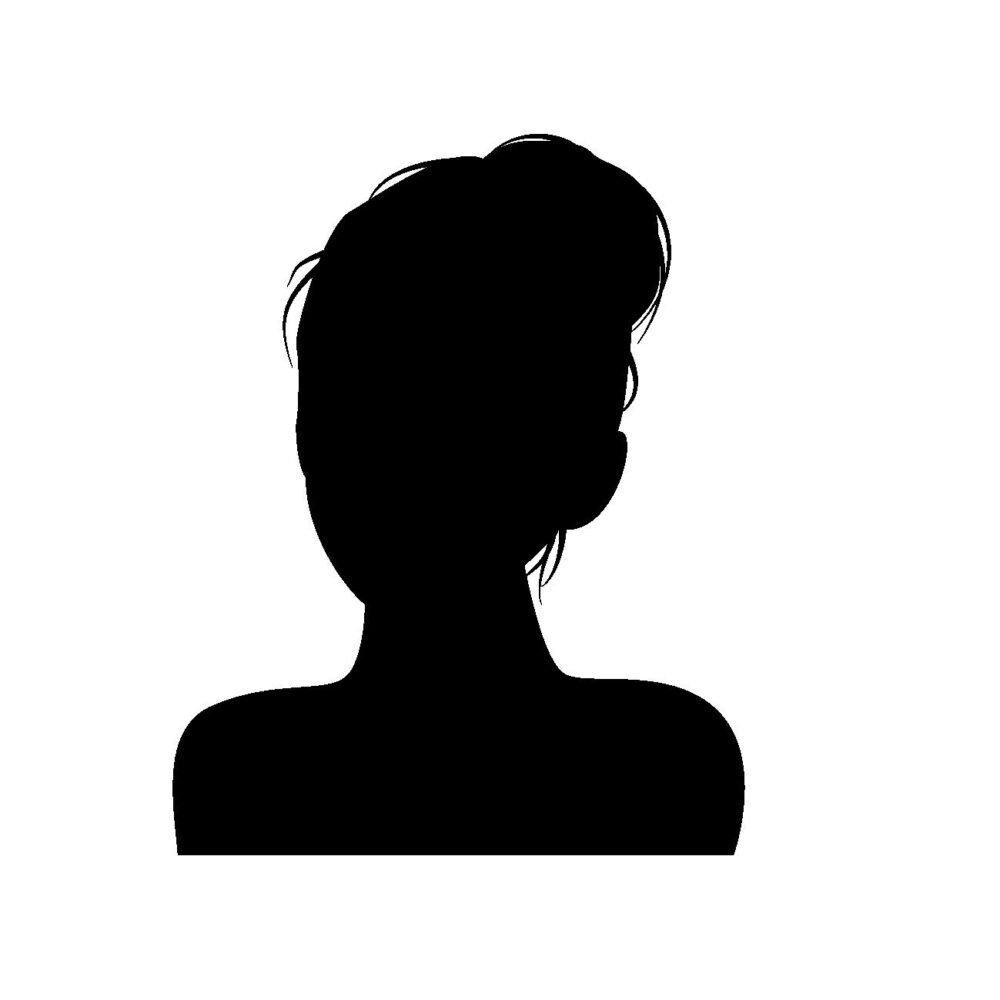 女性のシルエット画像