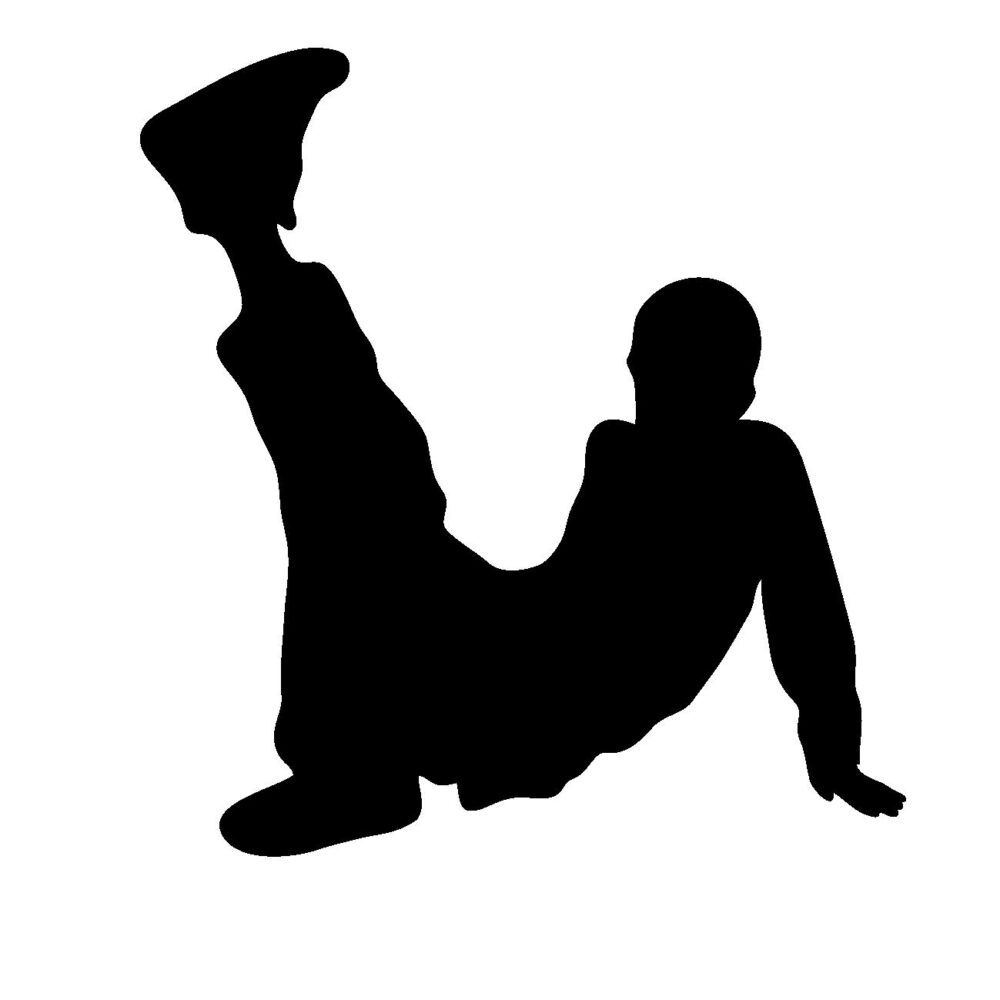 ダンサー男性のシルエット画像
