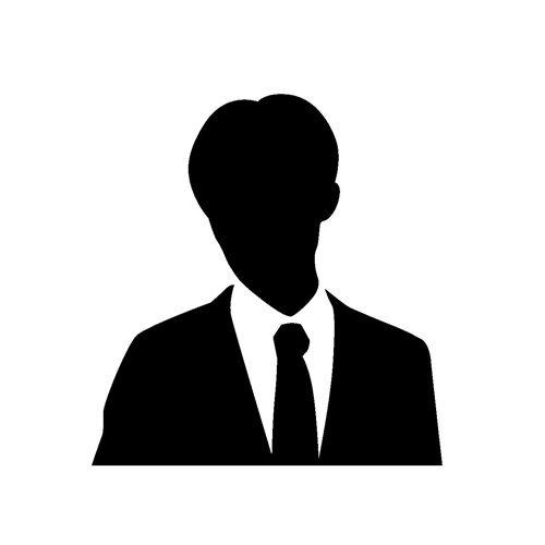 男性のシルエット画像