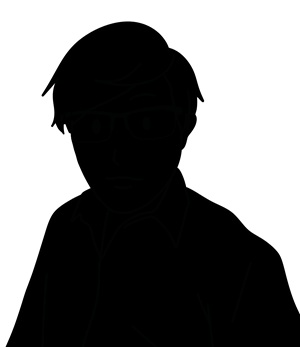 男性のシルエット画像