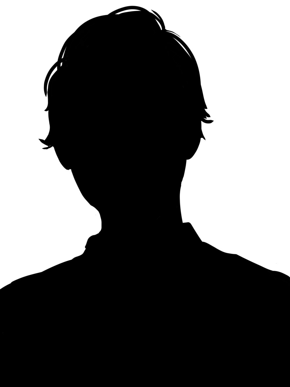 男性のシルエット画像