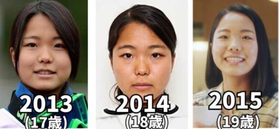 高梨沙羅さんの変化の画像