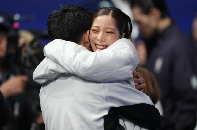 木原龍一さんと三浦璃来さんの匂わせ④リンク外でも自然に触れ合う姿