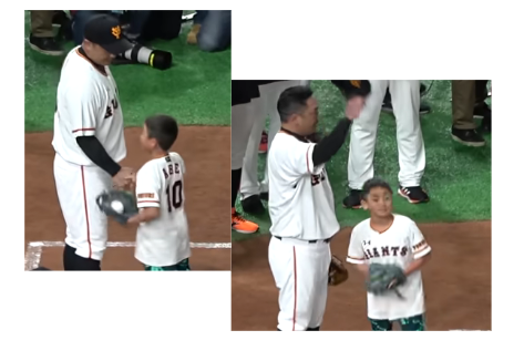 阿部慎之助と息子の画像