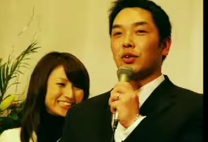 阿部慎之助と奥さんの画像