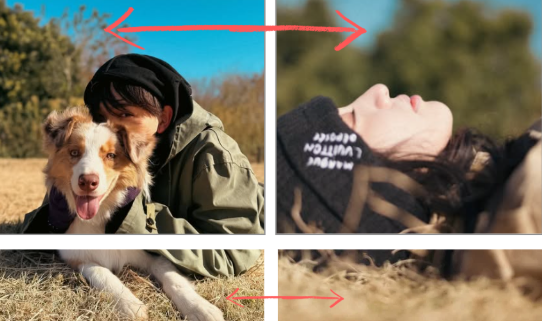 宮世琉弥とKokiの写真の背景を比較している画像