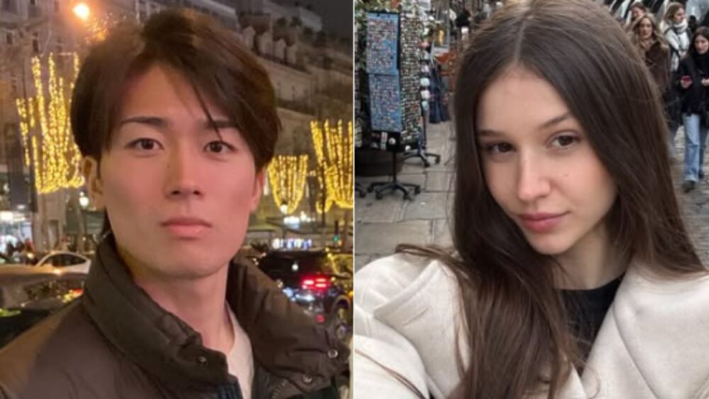 中村敬斗とサマンサ・フリソンの画像
