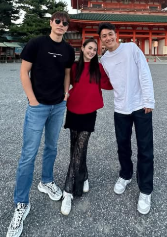髙橋兄弟と杏里の画像