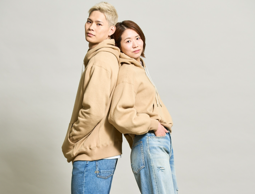 西田有志選手・古賀紗理那さんのツーショット写真